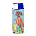 Easter Eggs Vizsla Michelob Ultra Hugger for Slim Cans