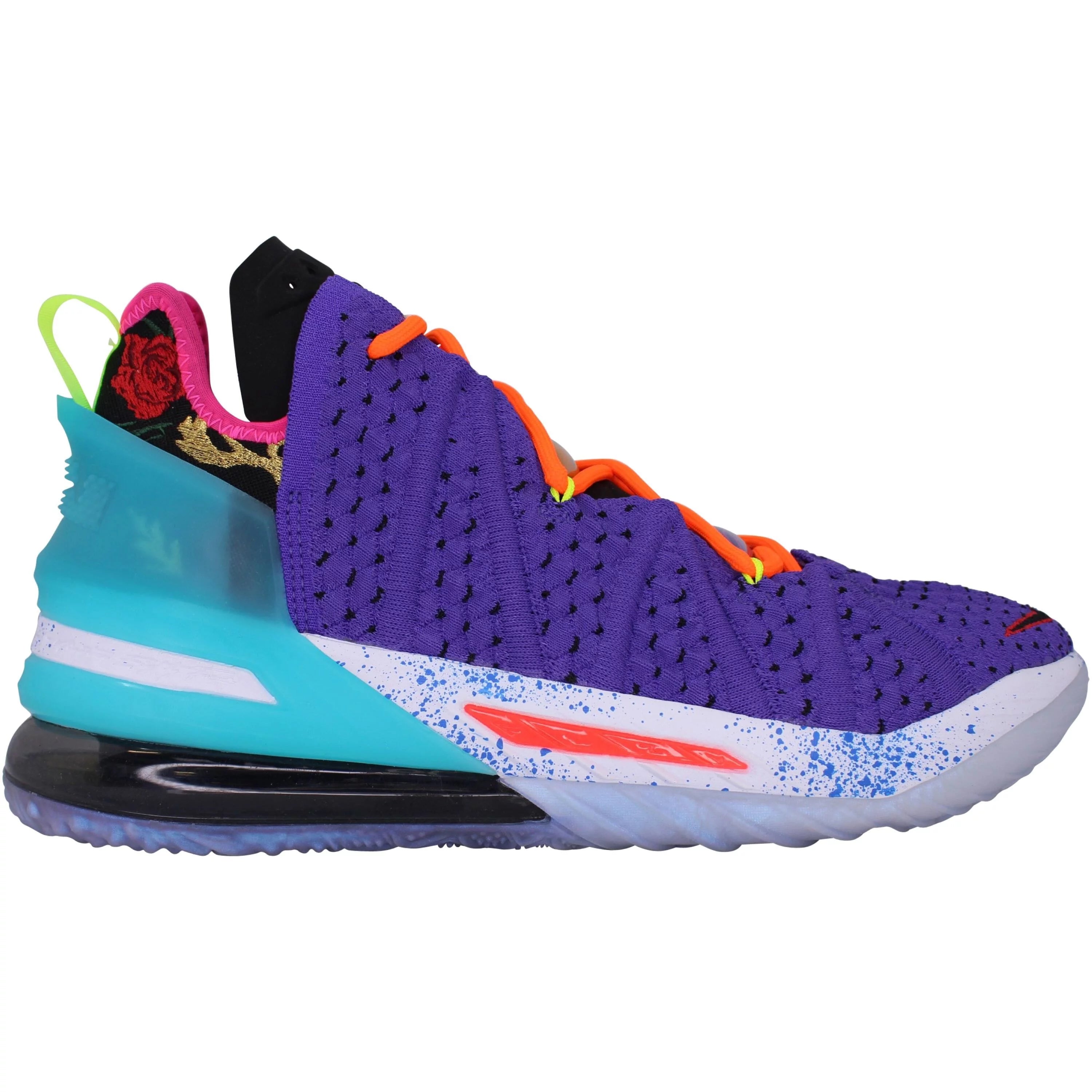 Nike Lebron XVIII Psychic Purple/Black-Multi DM2813-500 Men's Size 9.5 Medium