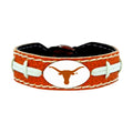 Texas Longhorns Team Color NCAA Gamewear Leather Football Bracelet