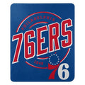 Caseys 9060427687 50 x 60 in. Philadelphia 76ers Fleece Campaign Design Blanket