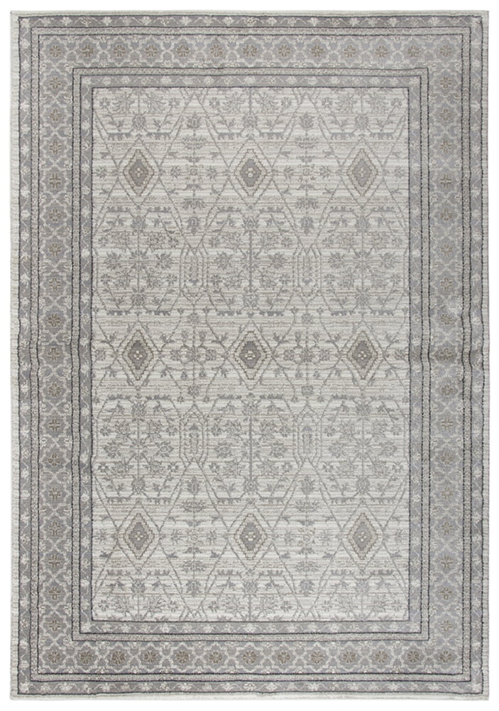 Gatney Rugs Woodwind Area Rug PN6976 Beige Geometric Floral 5' 3 x 7' 6 Rectangle