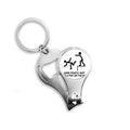 tap guide back art deco fashion nail nipper key chain bottle opener clipper