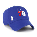 Women's '47  Royal Philadelphia 76ers Confetti Undervisor Clean Up Adjustable Hat - OSFA
