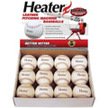 Heater Sports Leather Pitching Machine Training Baseballs, 12 Pack