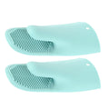 2pc silicone gloves oven heat insulated finger gloves cooking baking microwave non slip pot holder gloves kitchen tool