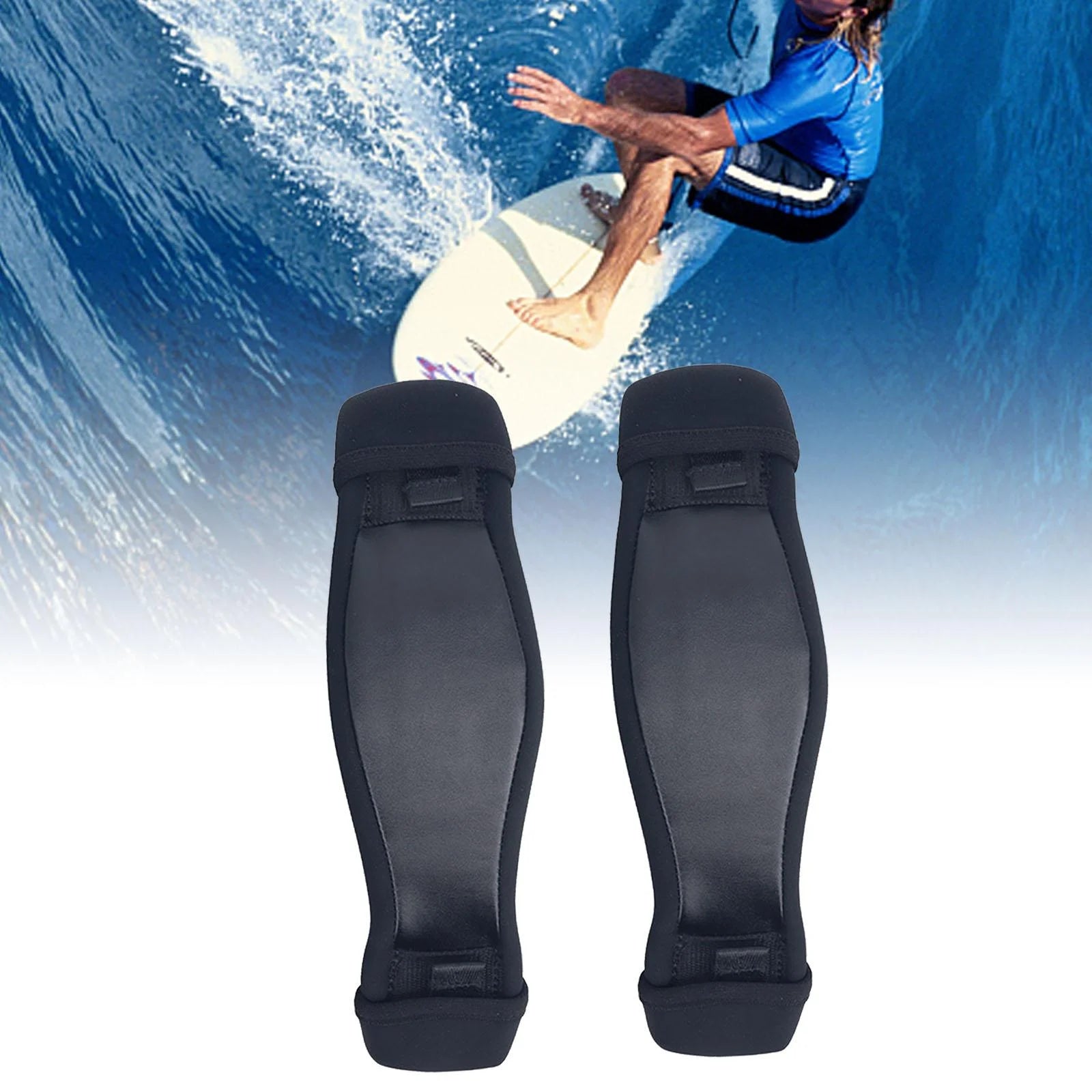 kesoto 2Pcs Kiteboard Footstraps 28cmx8.5cm Outdoor Professional Fun Foot Protector Black Webbing for Beach Surf for Beach Surf