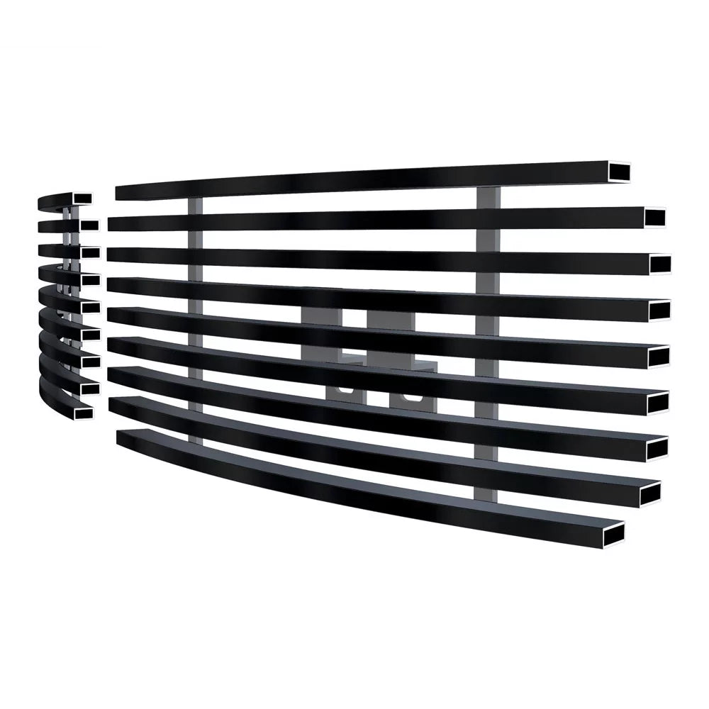 APS Compatible with Ford Excursion F-250 F-350 F-450 F-550 2005-2007 Tow Hook Stainless Steel Black Horizontal Billet Grille Grill Insert F65357H