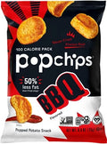 popchips, Potato Chips BBQ Potato Chips Single Serve 0.8 oz Bags Barbeque, 19.2 Ounce, (Pack of 24) (F-AR-72200)