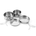 Tomshoo Rust Resistant Camping Cookware Set Fully Equipped with 4pcs Cookware Kit
