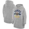 Women's G-III 4Her by Carl Banks  Heather Gray Denver Nuggets City Pullover Hoodie