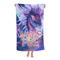 Wings Of Fire Galaxy Beach Towel Microfiber Soft Lightweight Absorbent Bath Towel For Bathroom Pool Swimming Gym Spa 52x32in