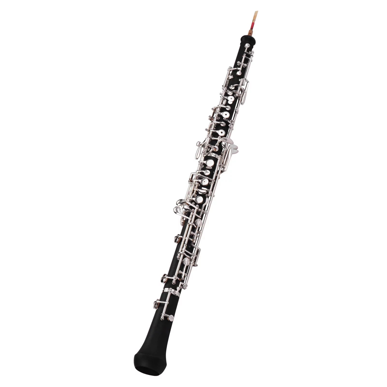 Dazzduo Oboe,Leather Carry Cloth Reed Leather Carry Woodwind Reed Style Silver-plated Woodwind Key Style Silver-plated Carry Cloth C Key Style Professional C Key Silver-plated Woodwind Reed