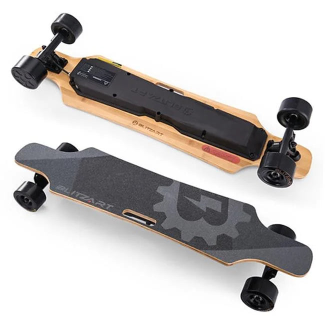 Blitzart  Huracane Electric Longboard, Black