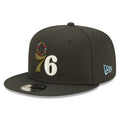 Men's New Era Charcoal Philadelphia 76ers Color Pack Multi 9FIFTY Snapback Hat - OSFA