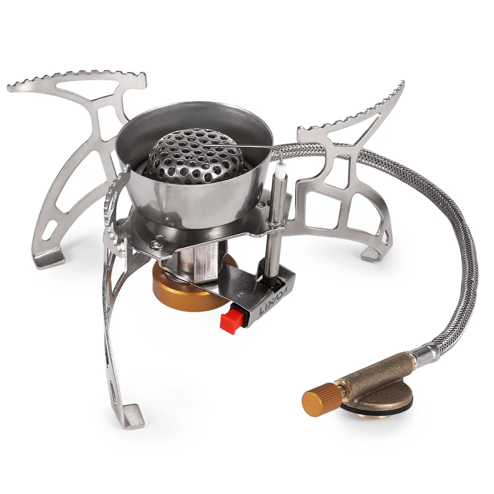 Lixada Foldable Camping Gas Windproof Piezo Ignition Backpacking  Portable Cooking
