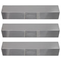 3-Pack BBQ Grill Heat Shield Plate Tent Replacement Parts for Aussie 6805 - Compatible Barbeque Stainless Steel Flame Tamer, Guard, Deflector, Flavorizer Bar, Vaporizer Bar, Burner Cover 15