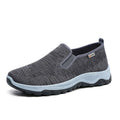 Summer Mesh Men Casual Shoes Lightweight Slip on Loafers Outdoor Breathable Sneakers Men Walking Shoes Tenis Zapatillas Hombre Gray 40