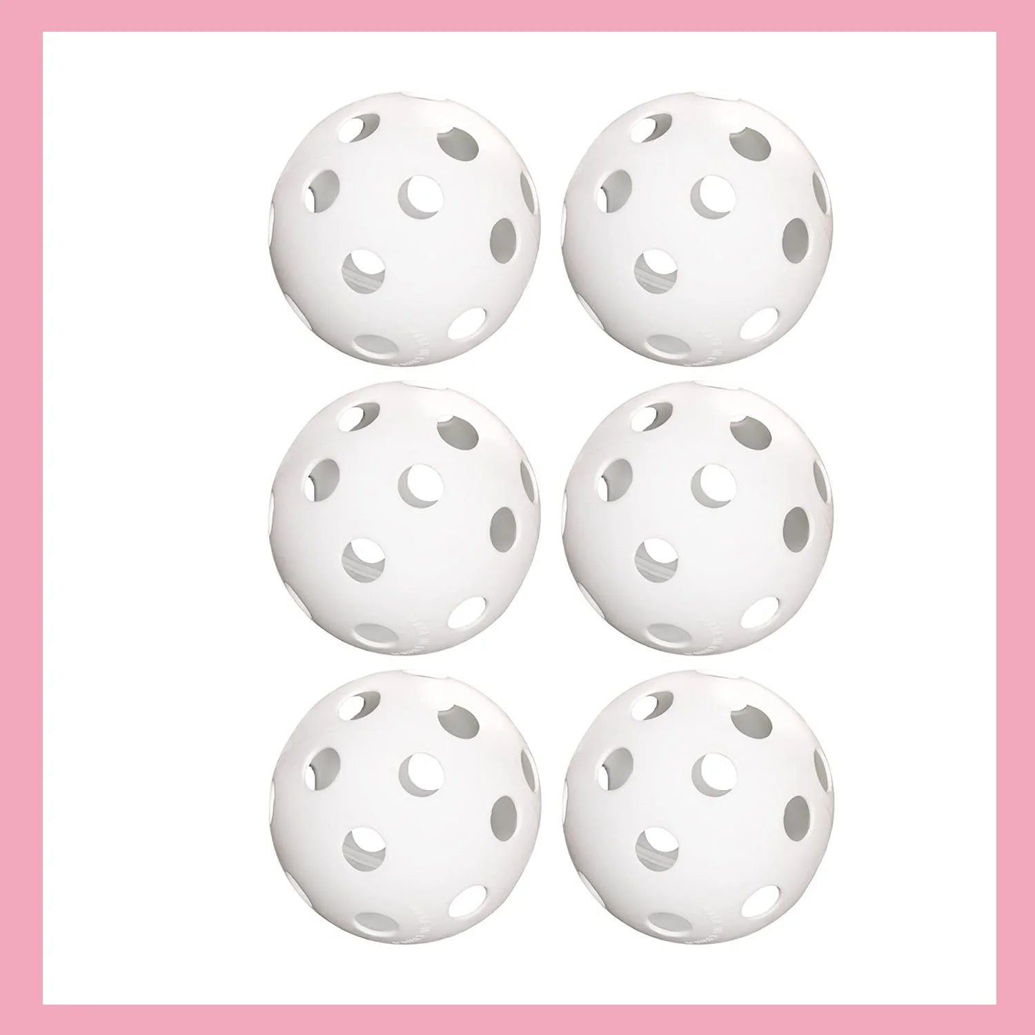 Plastic Softballs, 6-Pack