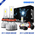 For Buick LaCrosse 2005-2013 LED Headlight Bulbs Kit High Low Beam 6000K White 4pcs
