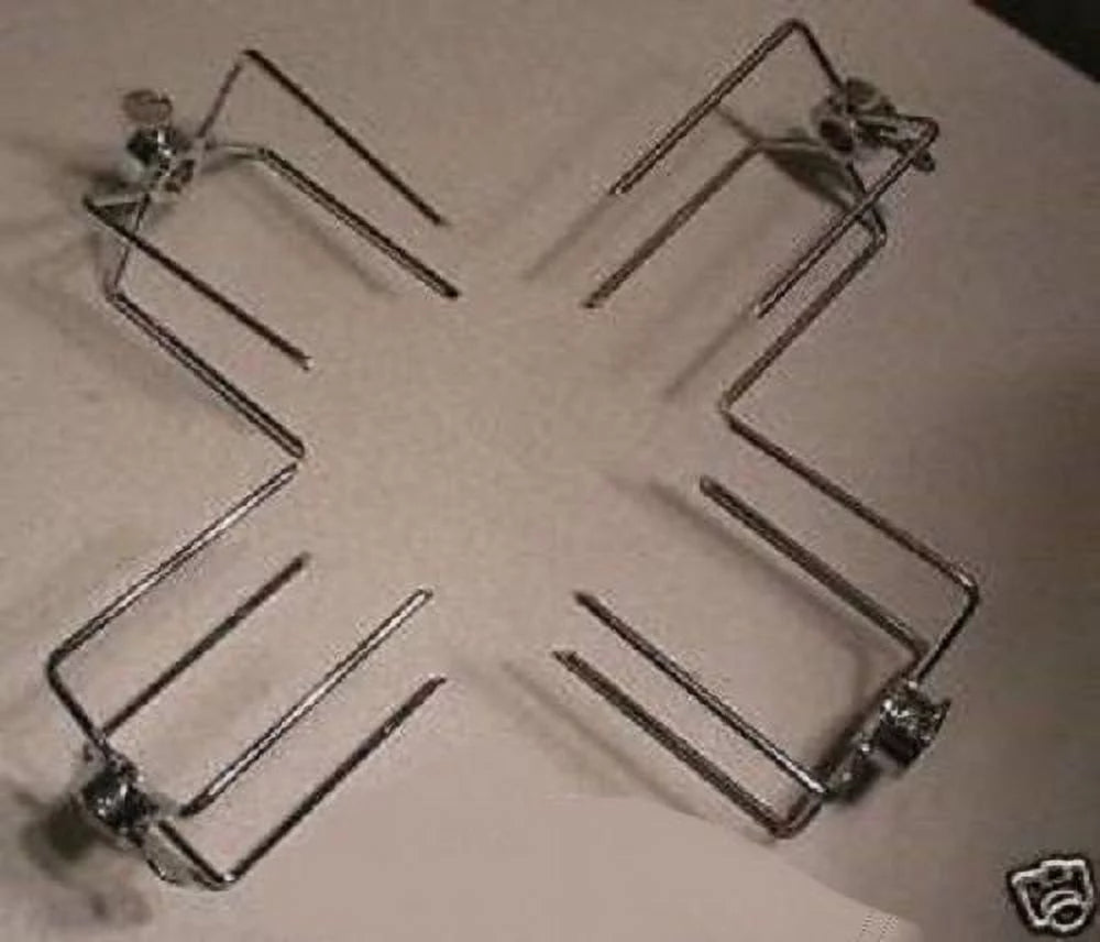 Gas or Charcoal Grill Rotisserie (4) Four Prong Meat Spit Forks 2-1/4 x 1-3/4
