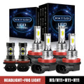 RXTSQI for Buick LaCrosse 2005-2013 - 6PC 6000K H9+H11+H11 LED Headlights+ Fog Light Bulbs Kit,3570