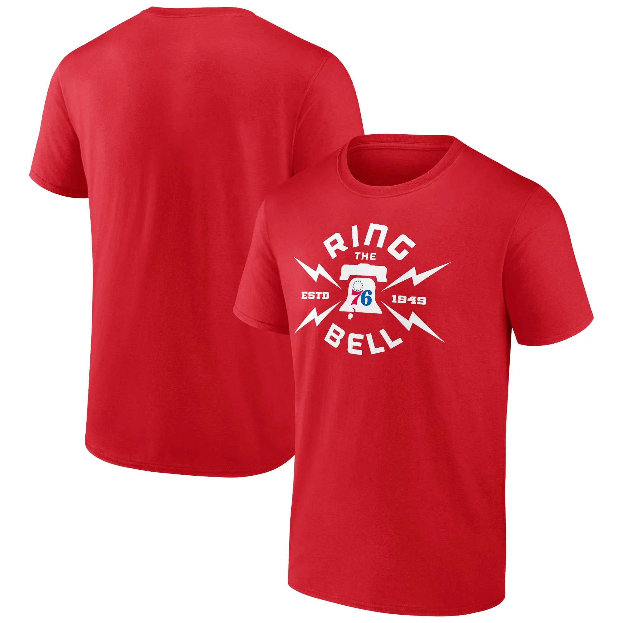 Men's Fanatics Branded Red Philadelphia 76ers Hometown Originals Huddle T-Shirt