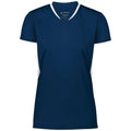 ASI 1682.301.S Ladies Full Force Short Sleeve Jersey, Navy & White - Small