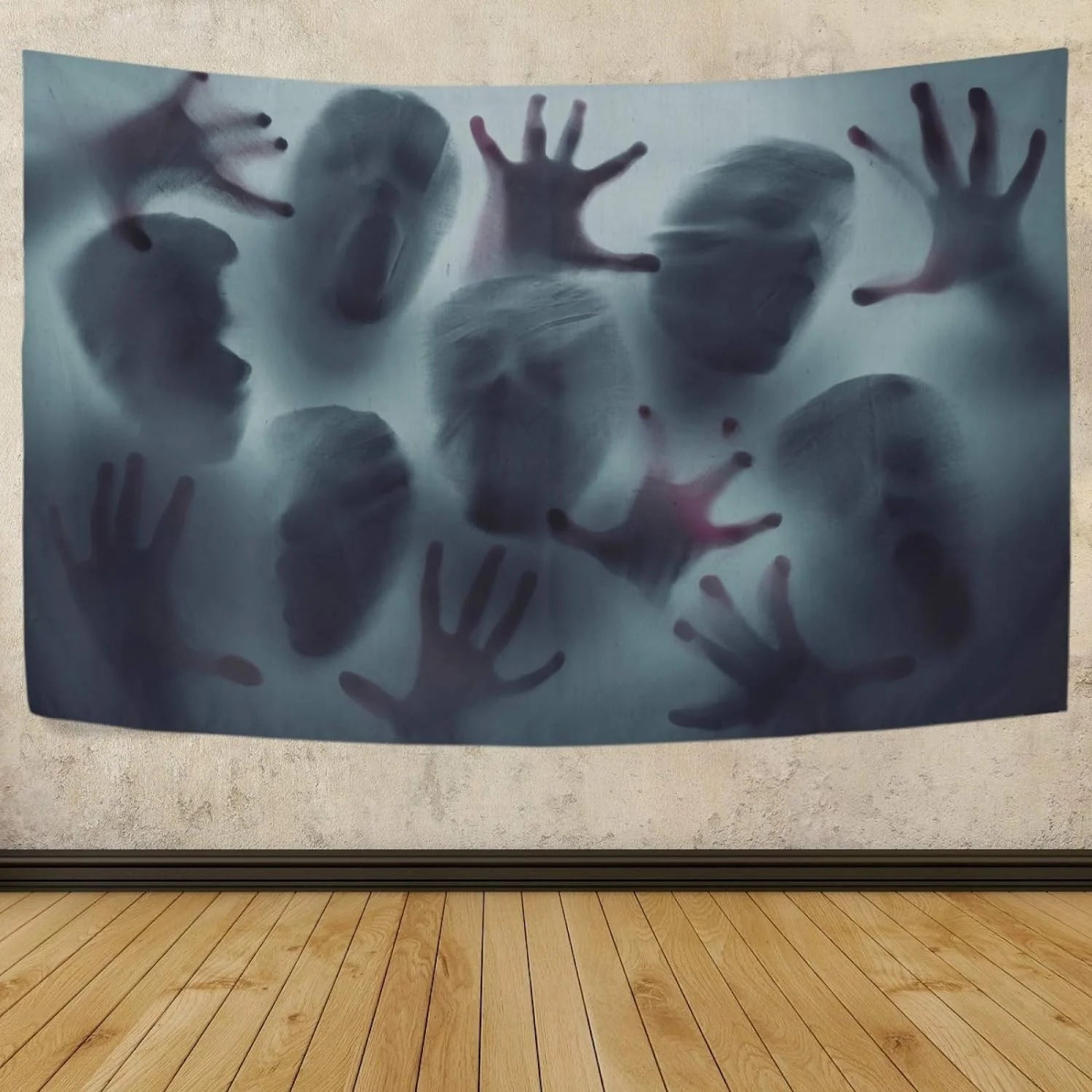 Tapestry Wall Hanging Screaming Ghost Faces Tapestry Polyester Tapestry Bright Wall Art Wall Blanket Wall Decor for Bedroom Living Room Dorm Decor£¨80 x 60 inch£© Home Decor Gifts
