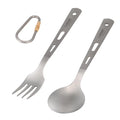 Lixada Spoon, 2pcs Ultra Light Cutlery Set for Camping, Picnic, Backpacking, Hiking
