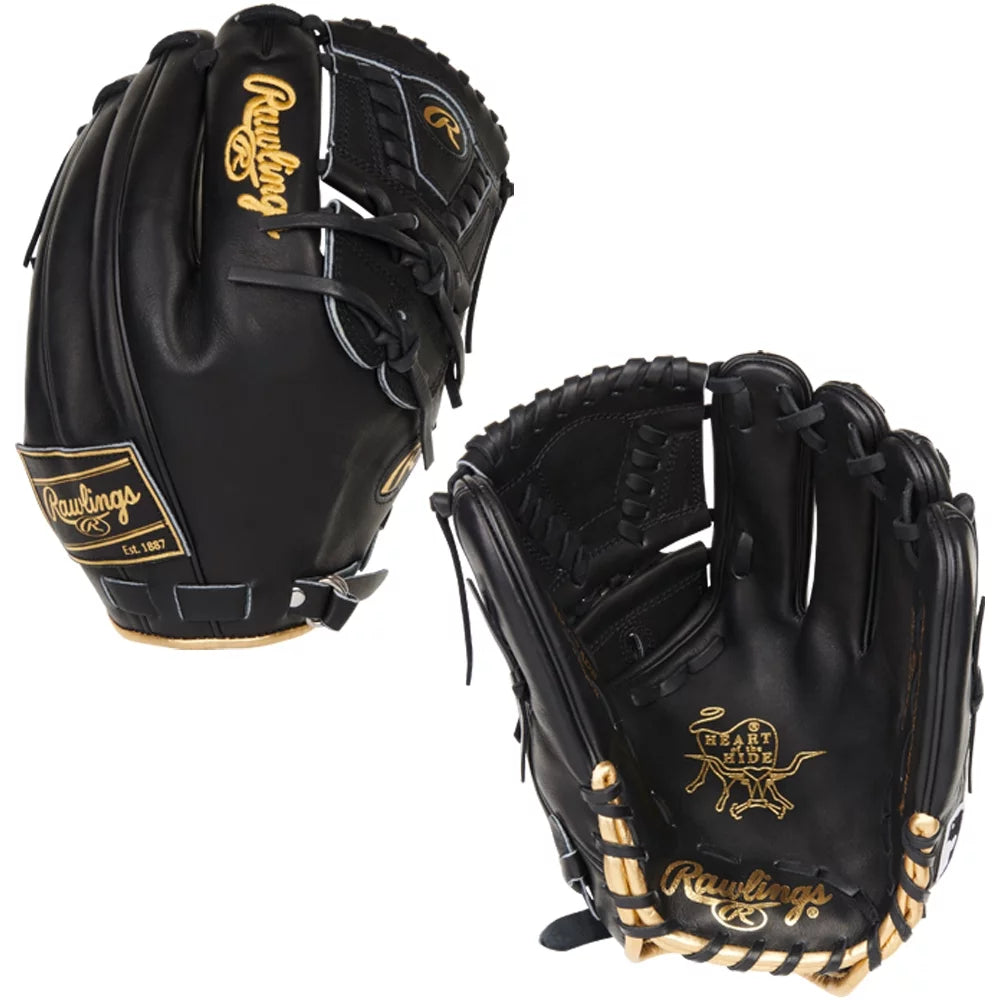Rawlings Sporting Goods Rawlings Pro Label 7 206F 12 Baseball Glove (Pro206f-30B) 2 Piece Black 12 Right Hand /Black