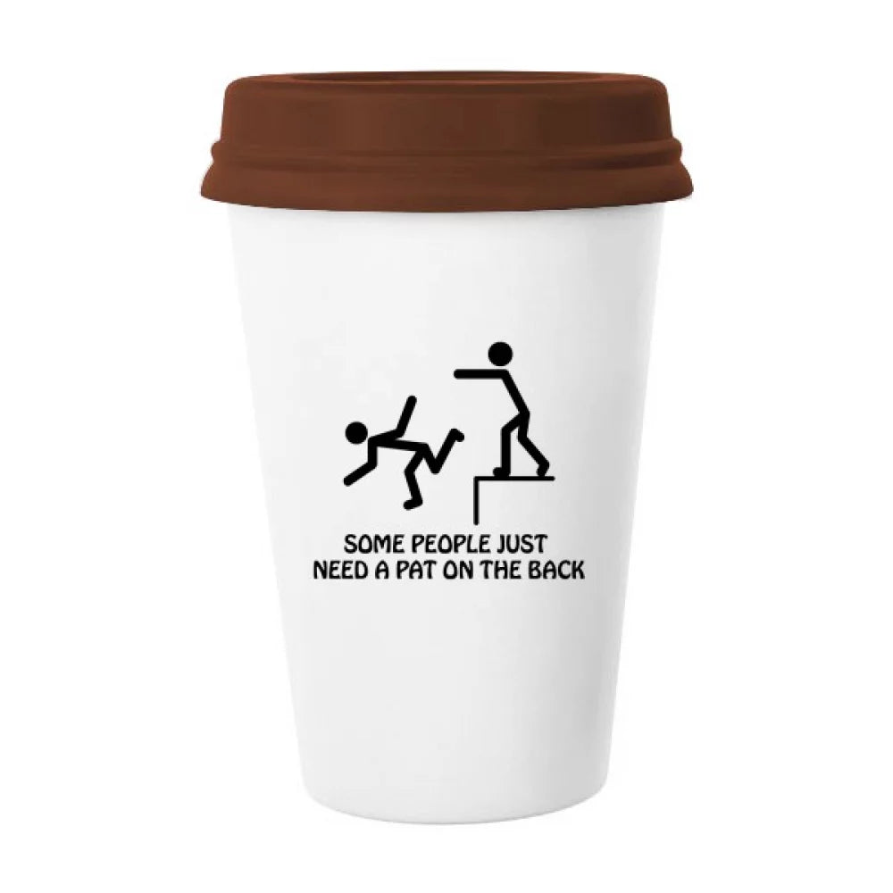 Tap Guide Back Art Deco Fashion Mug Coffee Drinking Glass Pottery Cerac Cup Lid