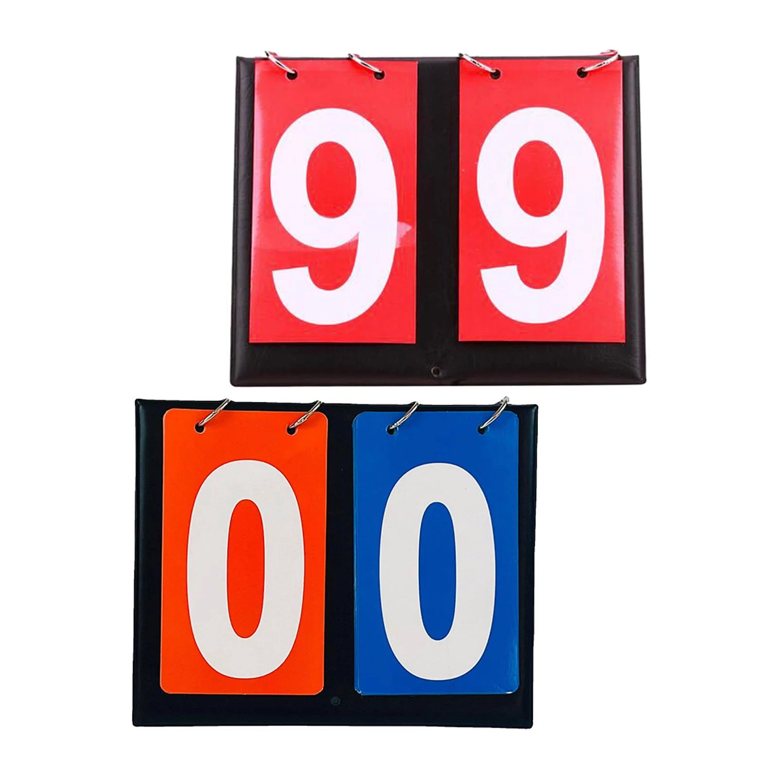 2Pcs 2 Digit Table Scoreboard Basketball Tennis Score Keeper for Team Games Red and Double Color