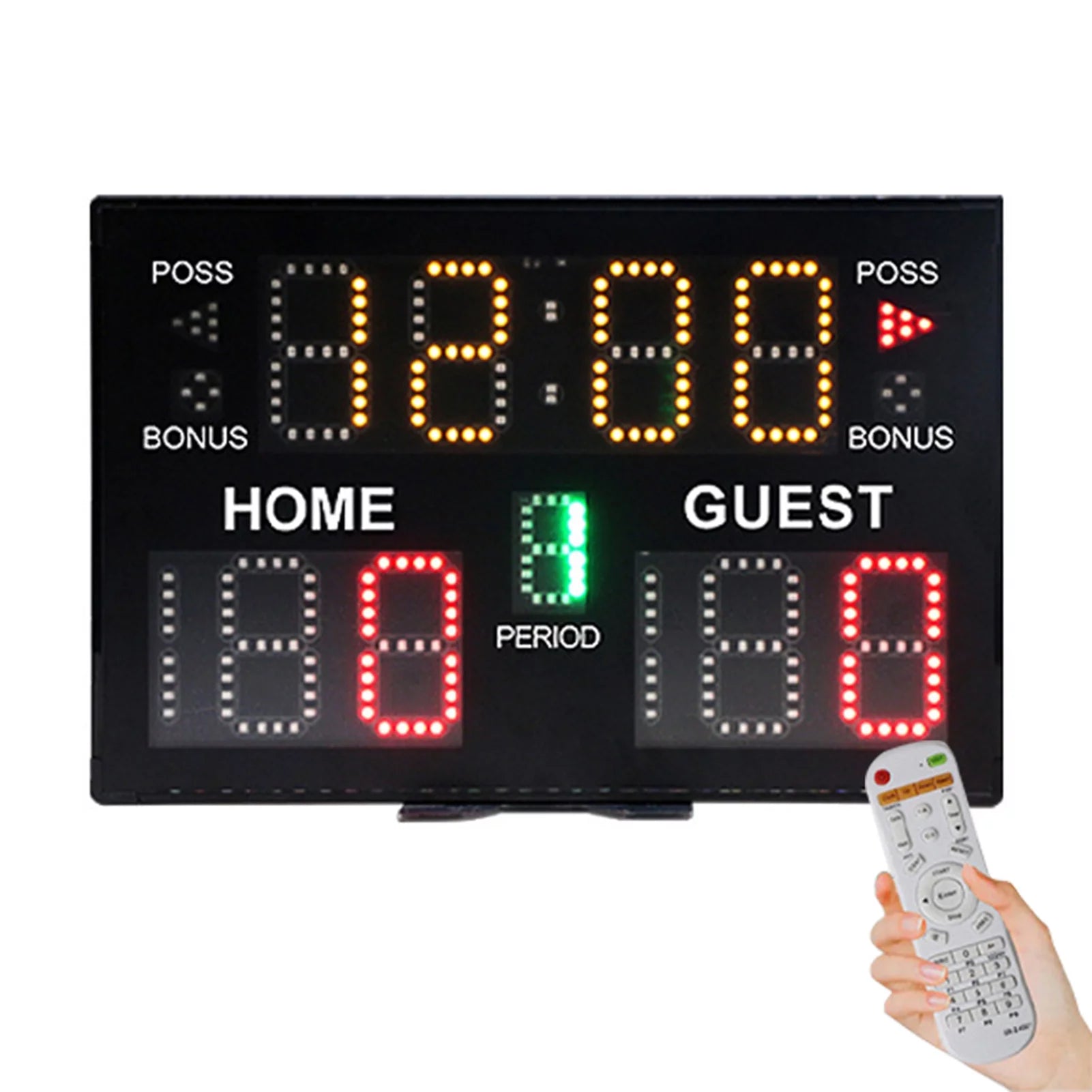 Arealer Indoor Digital LED Scoreboard Tabletop Score Board for Basketball Volleyball Tennis Boxing Match Game