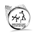 Tap Guide Back Ring Adjustable Love Wedding Engagement